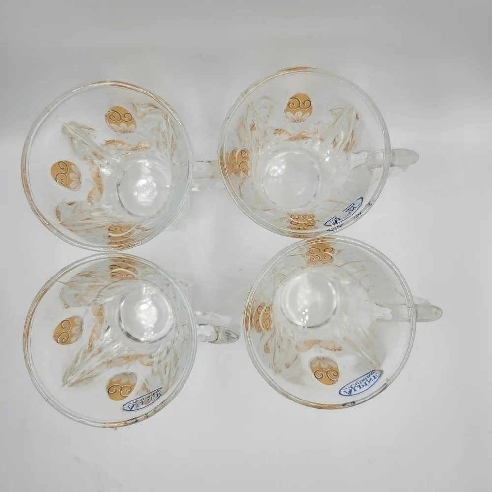 Vintage Alpine Cuisine Cheers Glass Set - set of 4